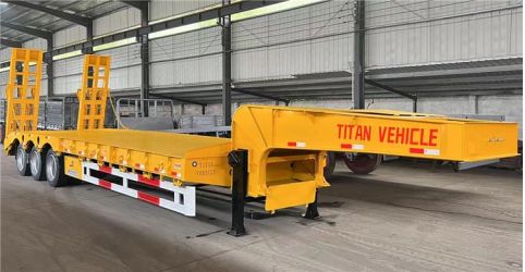 Tri Axle 80 Ton Low Bed Trailer will be sent to Uganda