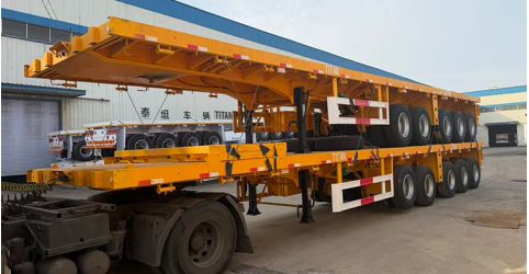 5 Axle Platform Container Semi Trailers Will Ship to Uganda