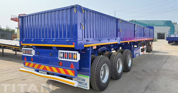 China Cargo Sidewall Trailer for Sale in Uganda