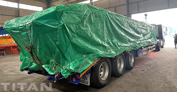 Hydraulic 3 Axle Low Bed Trailer for Sale in Uganda