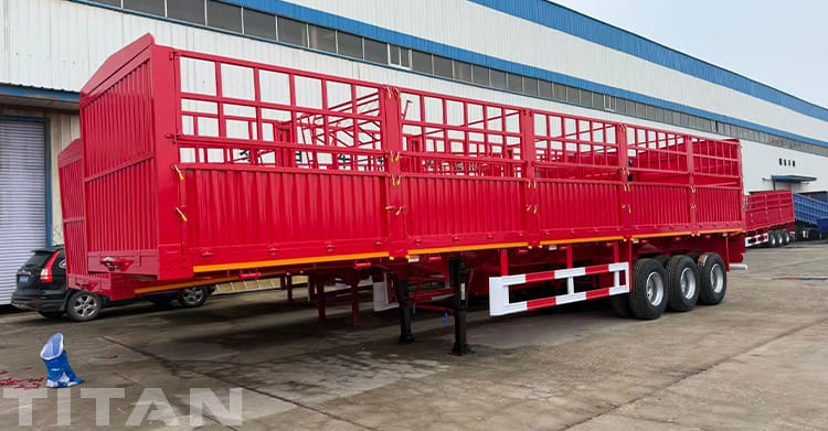 3 Axle Bulk Semi Fence Cargo Trailer for Sale in Uganda
