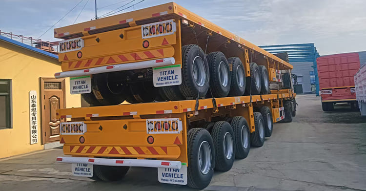 5 Axle Platform Container Semi Trailers for Sale in Uganda