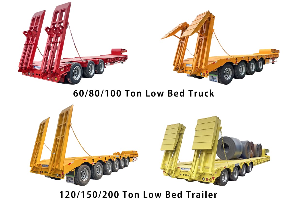 What is the Capacity of a Lowbed Truck Trailer in Uganda?