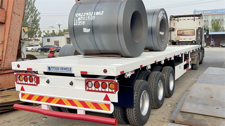 40 ft Flatbed Trailer for Sale in Uganda | 3 Axle Flatbed Trailer Prices Manufacturer