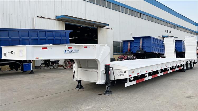 Hydraulic 3 Axle Low Bed Trailer Manufacturer | Low Bed Semi Trailer In Uganda