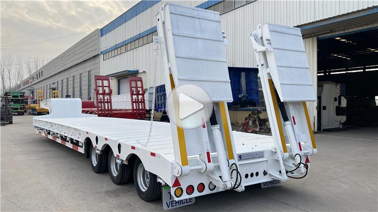 Hydraulic 3 Axle Low Bed Trailer Manufacturer | Low Bed Semi Trailer In Uganda