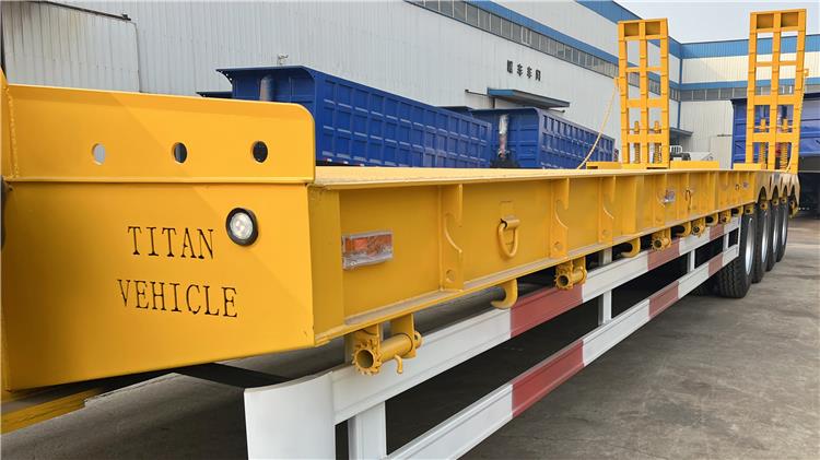 4 Axle 100 Ton Low Loader Truck Trailers for Sale In Uganda Kampala