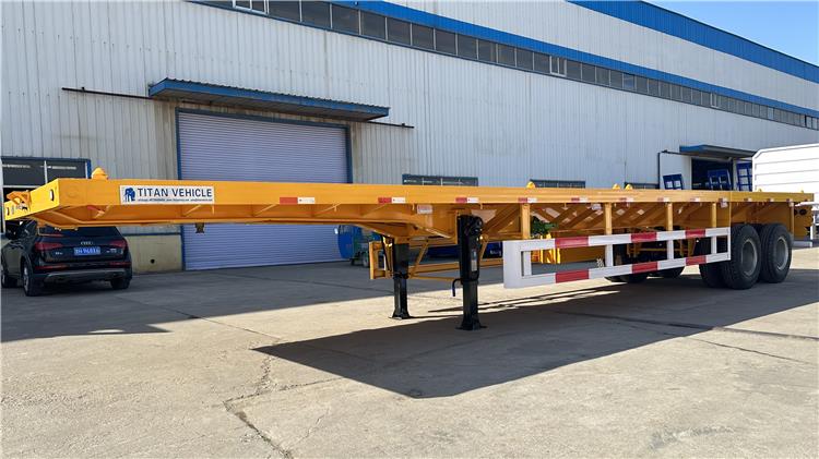 40 foot Flat Deck Trailer Price In Uganda | China Container Semi Trailer