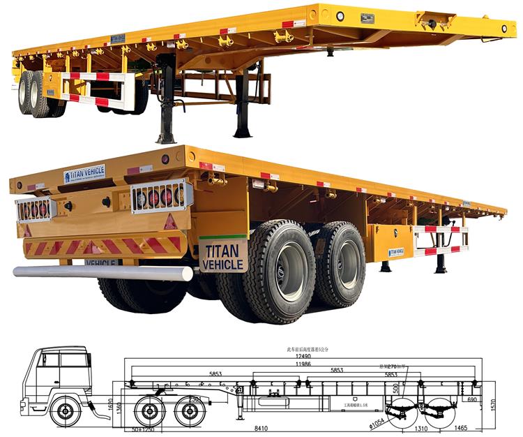 Uganda Trailer Flatbed Semi Trailer Price In Uganda, Kampala
