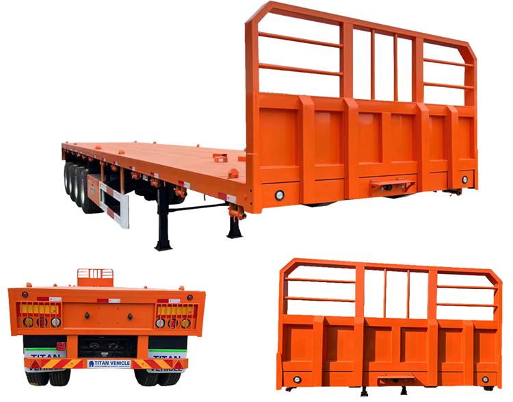 Flatbed Container Truck Trailer for Sale in Uganda