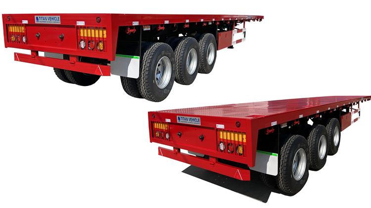 3 Axle 40 foot Platform Semi Trailers for Sale In Kampala Uganda