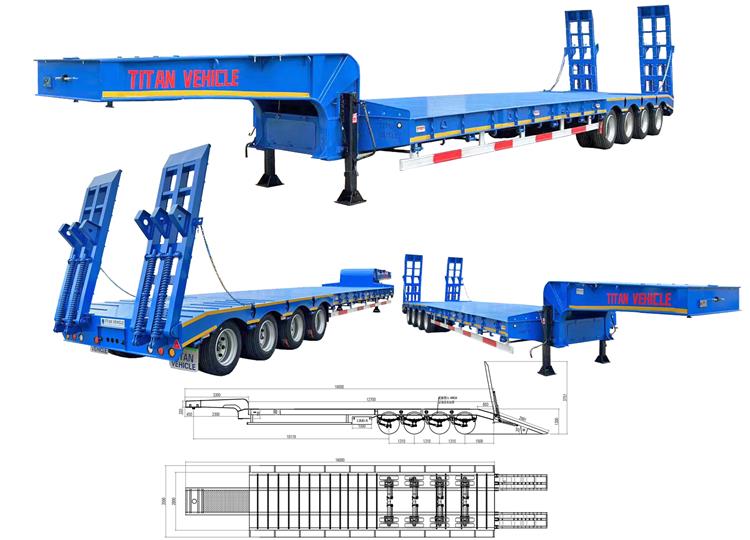 80 Ton Lowbed Truck Trailer Price in Uganda Kampala