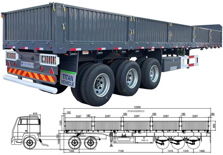 Tri Axle Side Board Trailer for Sale In Uganda Kampala