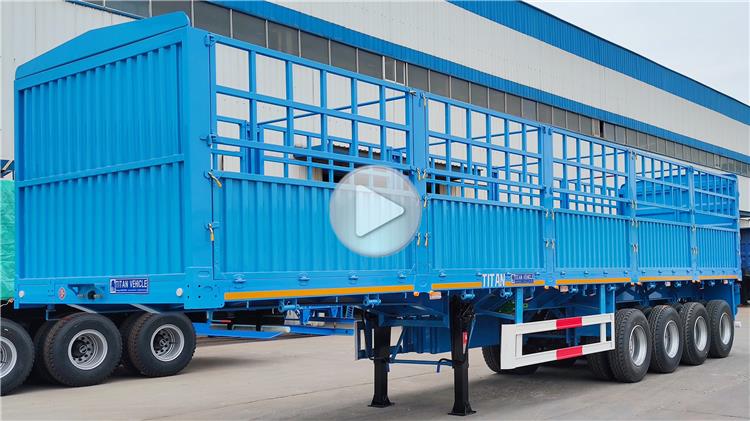 4 Axle Fence Bulk Cargo Trailer for Sale in Uganda Kampala