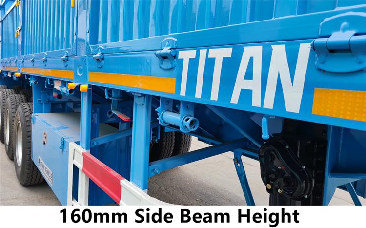 4 Axle Fence Bulk Cargo Trailer for Sale in Uganda Kampala