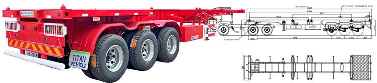 40 foot Shipping Container Trailer for Sale in Uganda