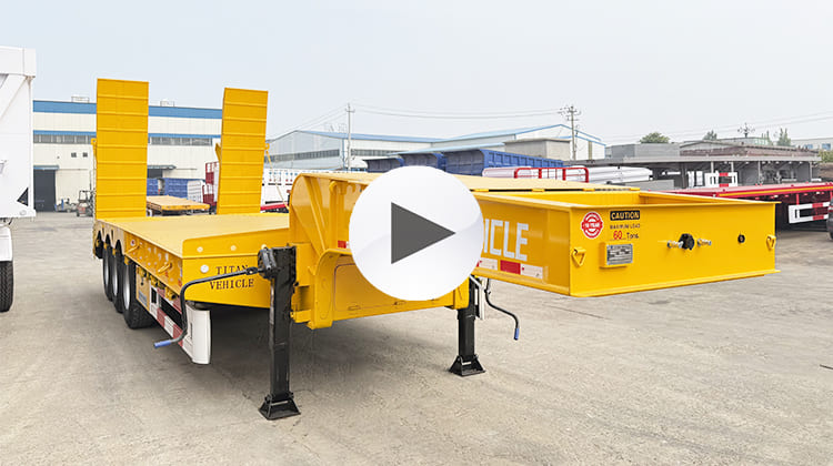 60 Ton Low Bed Trailer Price for Sale in Uganda, Ugkse