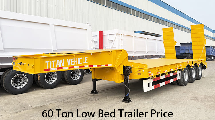 60 Ton Low Bed Trailer Price for Sale in Uganda, Ugkse