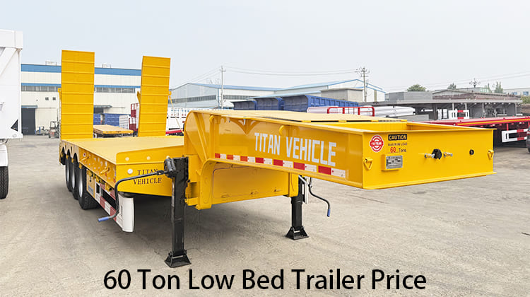 60 Ton Low Bed Trailer Price for Sale in Uganda, Ugkse