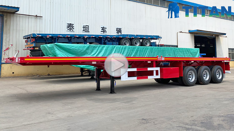 Flatbed Trailer Prices | Tri Axle 40Ft Trailer for Sale in Kampala Uganda