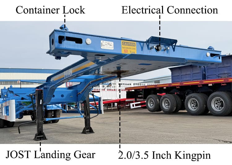 40 Foot Shipping Container Trailer for Sale in Uganda | Container Chassis Price