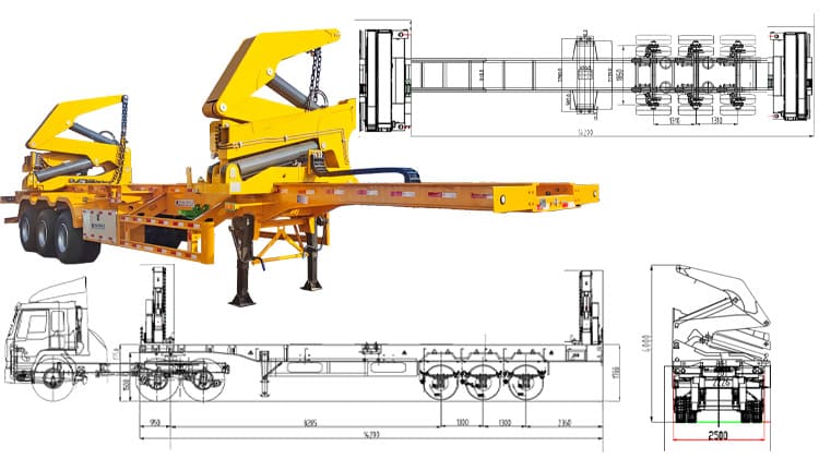 XCMG 40Ft Side Loader Trailer for Sale in Uganda