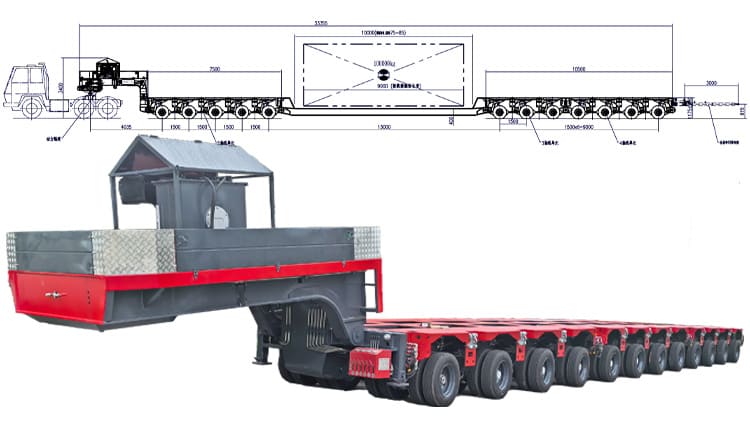 Nicolas Hydraulic Modular Trailer for Sale in Uganda