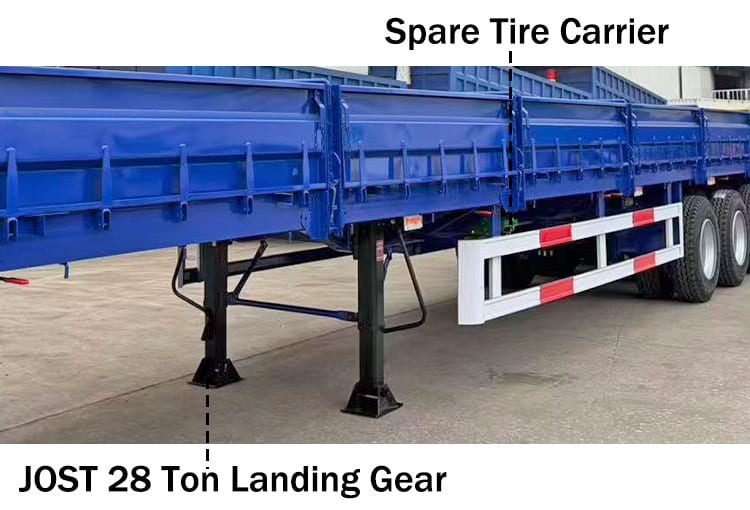 China Cargo Side Wall Trailer for Sale in Uganda