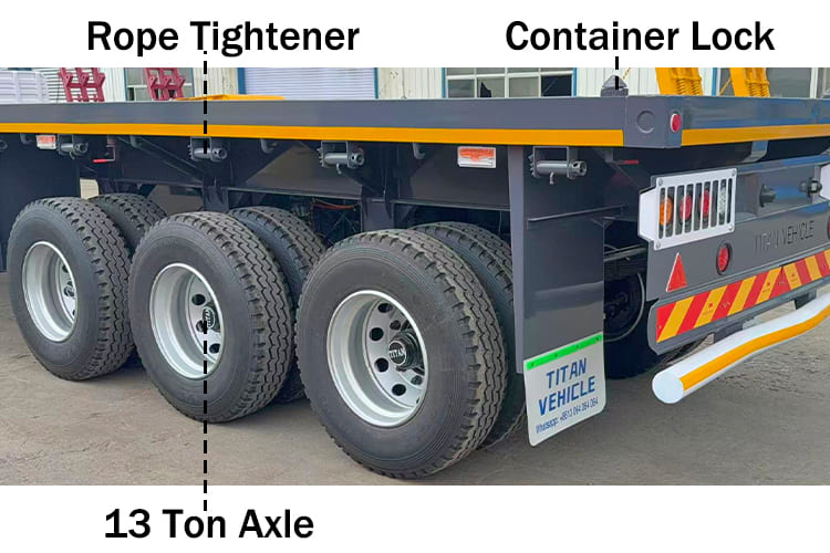 40 Ft 3 Axle Flatbed Trailer for Sale in Kampala Uganda