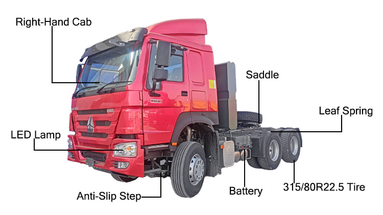 Sinotruk Howo 380 6x4 Tractor Head for Sale in Uganda