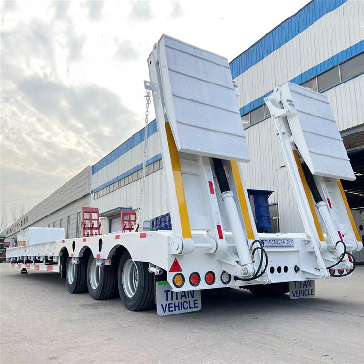 Hydraulic 3 Axle Low Bed Trailer