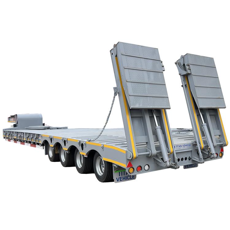4 Line 8 Axle Low Loader Semi Trailer 
