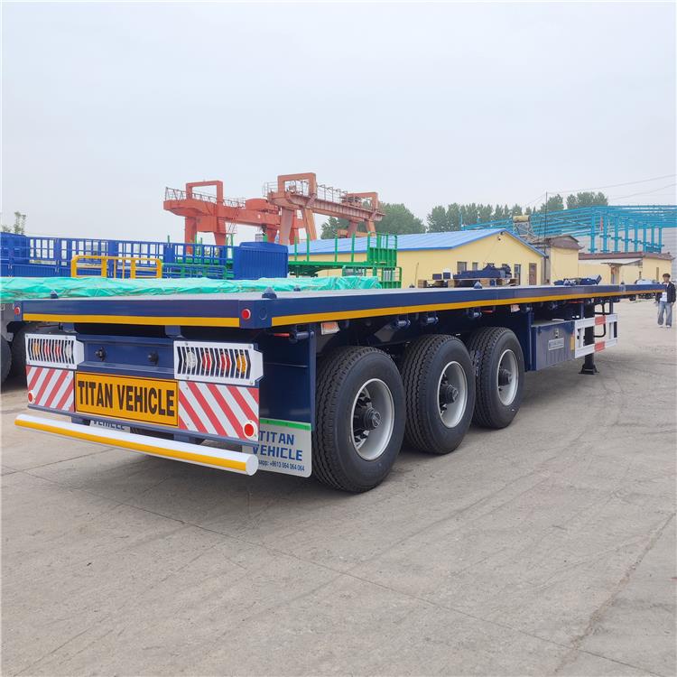 3 Axle 40ft Flat Deck Trailer 